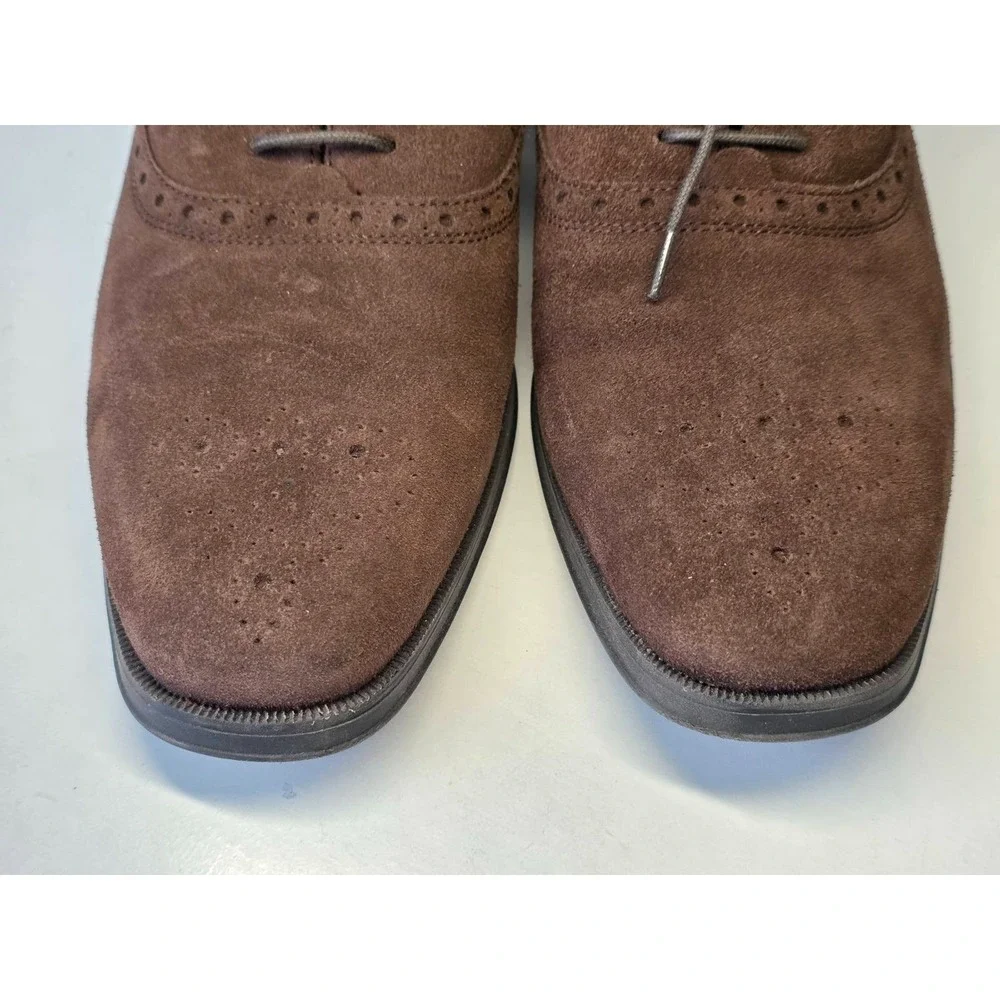Cole Haan Grand Signature Men's Dress Shoes Size 9 M Brown Suede Leather Oxford